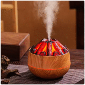 Charcoal Flame Effect USB Humidifier – 300ML